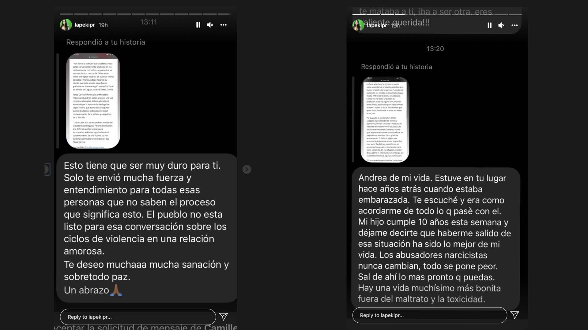 Mensajes para Ojeda Cruz